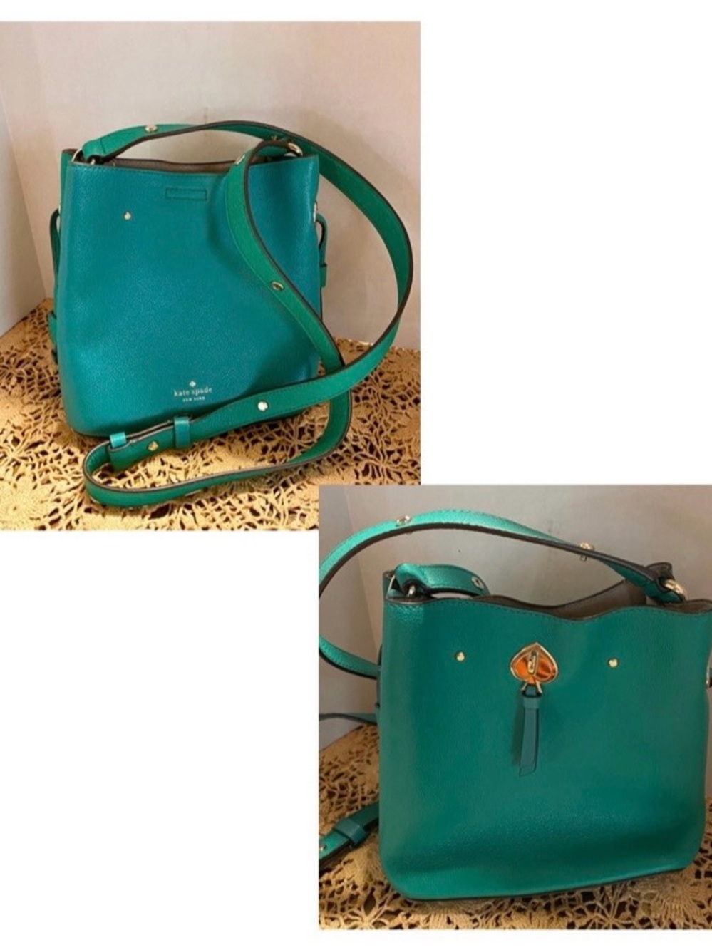 Convertible Kate
Spade New York
Marti Large Leather Bucket Bag, Snow Pea Green